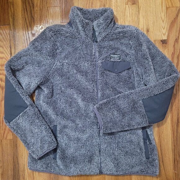 L.L. Bean Hi-Pile Fleece Jacket Women's Size Medium Full Zip Jacket Soft Warm - Picture 8 of 8